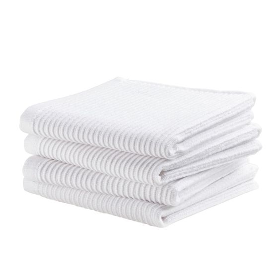 DDDDD Basic Clean 30 x 30 cm 4er-Set Spültücher - White