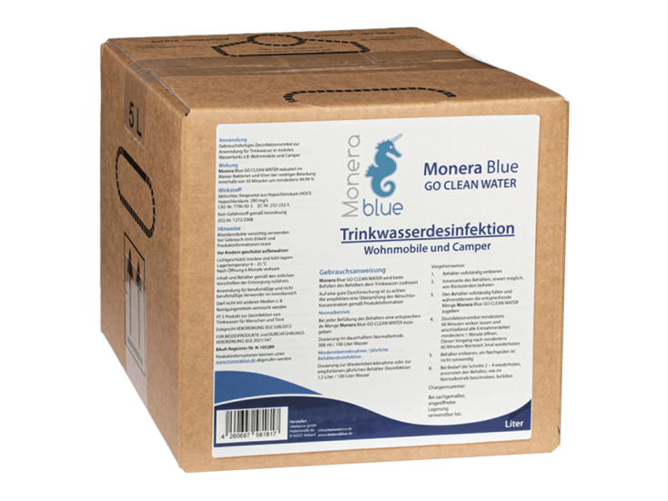 Monera Blue 3L GO CLEAN WATER Trinkwasserdesinfektion