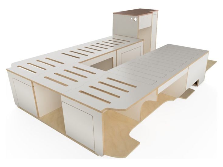 Camper Meubilair T5/T6 Kurz Wohnmobil Set