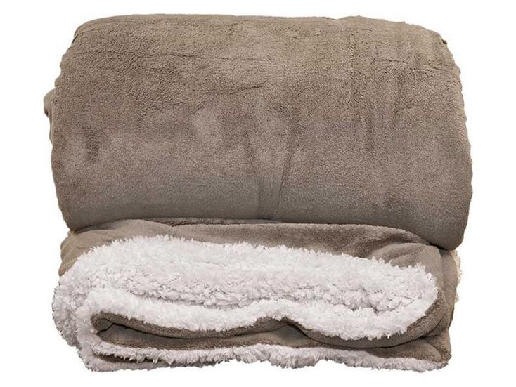 Unique Living Lars XL 220 x 240 cm Plaid - Taupe