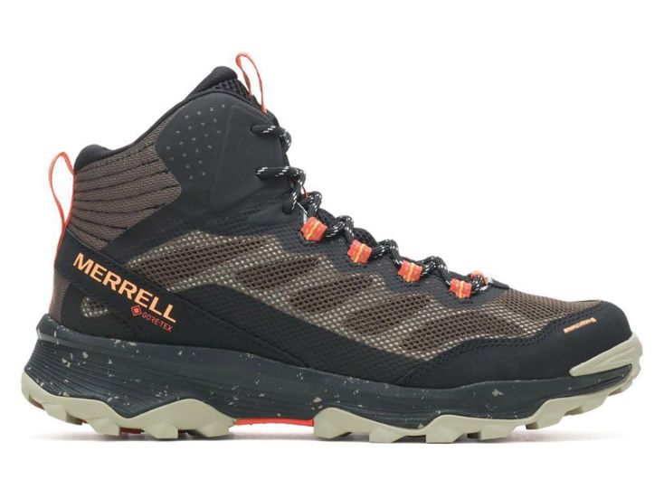 Merrell Speed Strike Mid GTX Black/Boulder heren Wanderschuhe