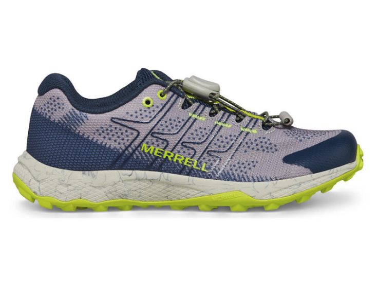 Merrell Moab Flight Low A/C Grey/Navy/Citron Kinder Wanderschuhe