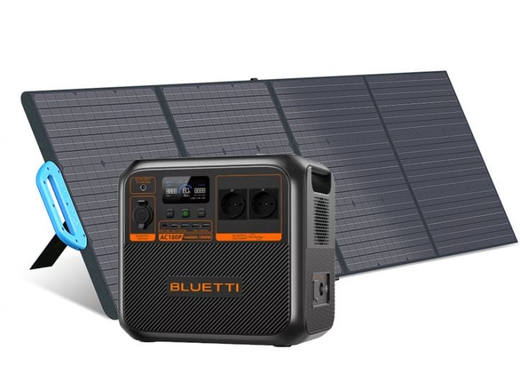 Bluetti AC180P mit PV200 Solar Modul