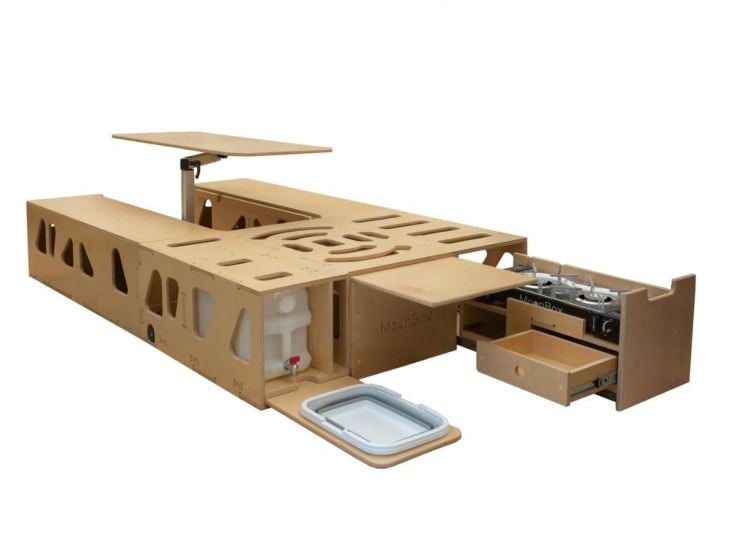 Moonbox 124 cm Modify Special Van Campingbox mit Tisch