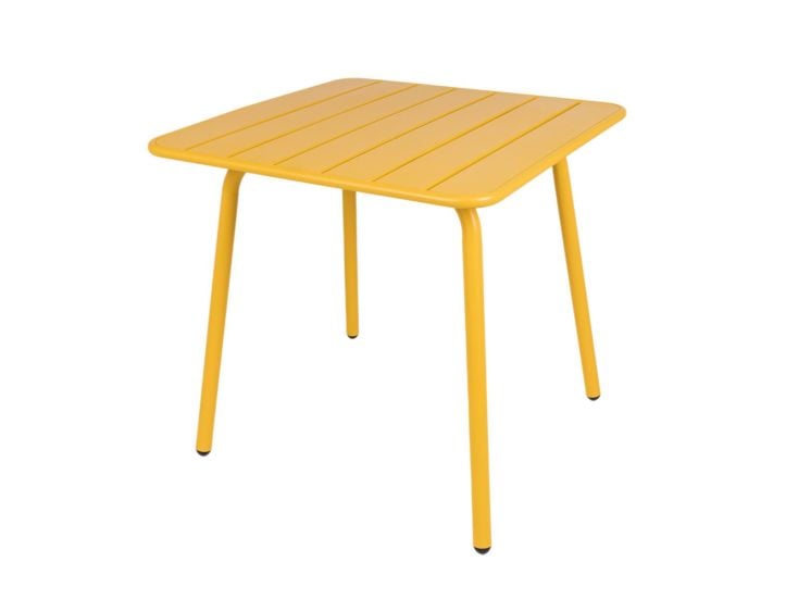 MaximaVida Max 80 cm Metall Gartentisch - Yellow