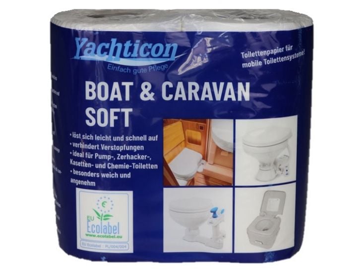 Yachticon Set von 16 Rollen Super Soft Toilettenpapier