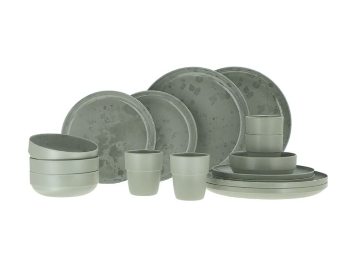 Travellife Palma green 16-teiliges Geschirr-set