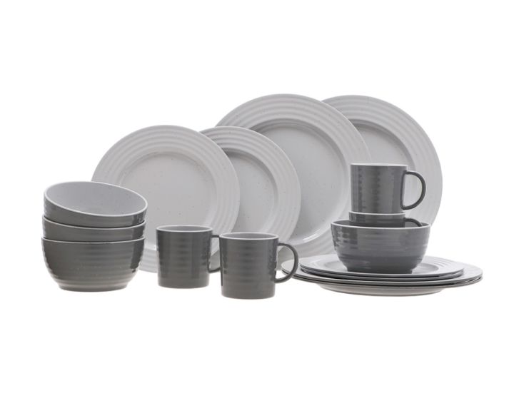 Travellife Rota grey 16-teiliges Geschirr-set