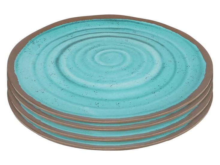 Bo-Camp Halo Set von 4 Melamin Essteller - Aqua