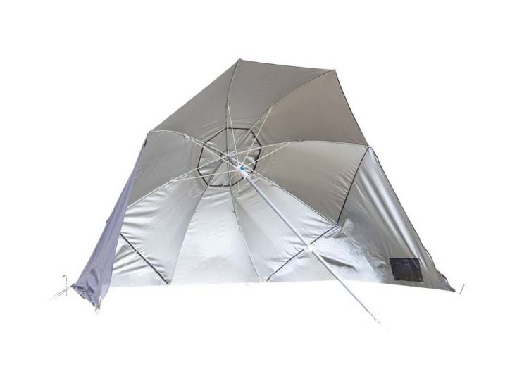 Bo-Camp Grey Strandsonnenschirm mit Seitenwänden