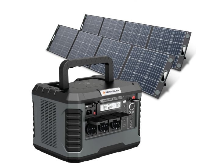 HEKO Solar Master 1800 Powerstation mit 400W Solar Panel