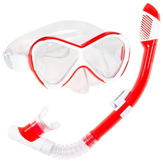 Atlantis Abaco Kinder Schnorchel-Set - Red