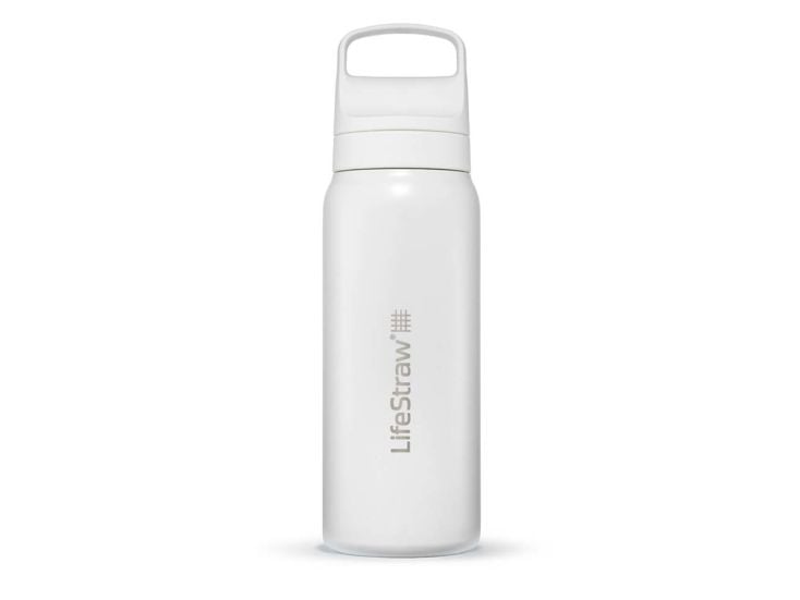 LifeStraw Go 2.0 1L weiße isolierte Wasserfilterflasche