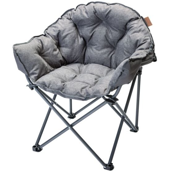Skandika Moonchair Premium XL graue Faltstuhl