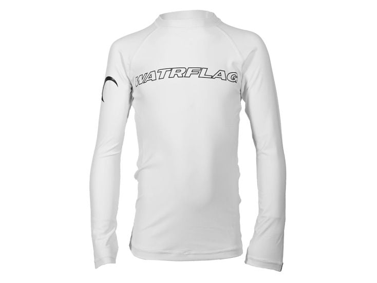 Watrflag Malaga lange Ärmel UPF 50+ White Kids Rashguard