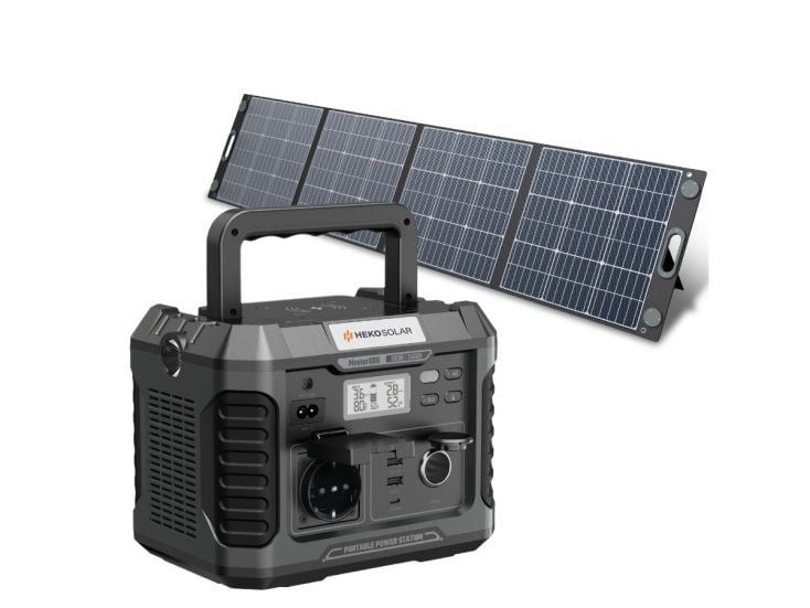 HEKO Solar Master 600 Powerstation mit 200W Solar Panel
