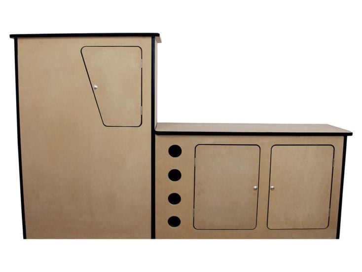 Monstershop MDF Links Camper Küchenschrank