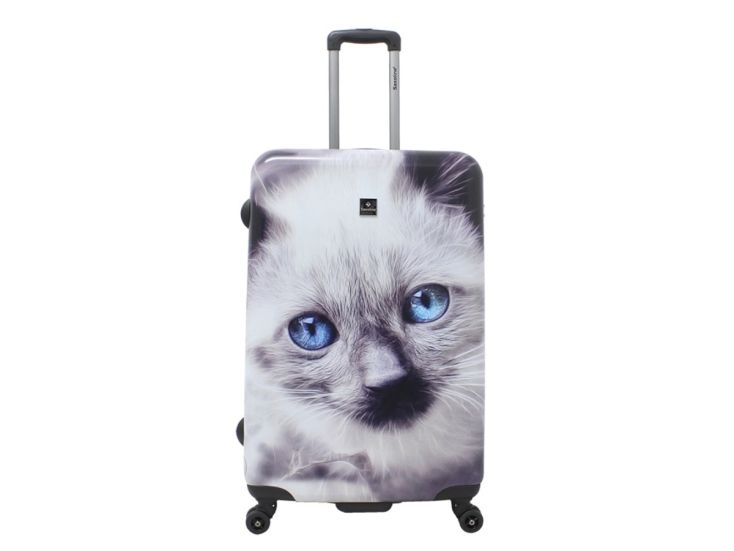 Saxoline White Cat 78 cm Reisekoffer