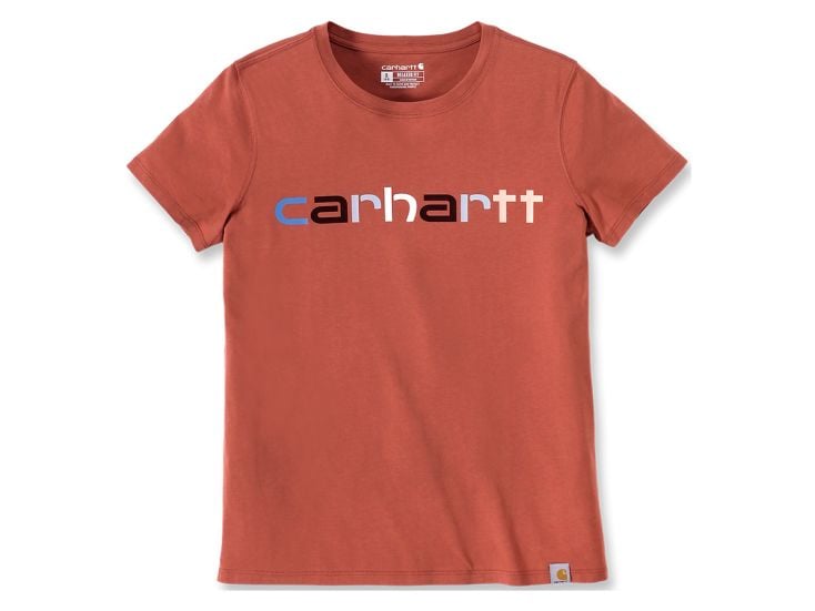 Carhartt TK5764 Multicolor Logo Terracotta Damen T-Shirt