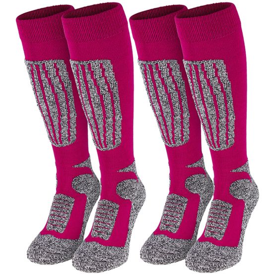 Black Snake Pink 2 Paar Funktions-Skisocken