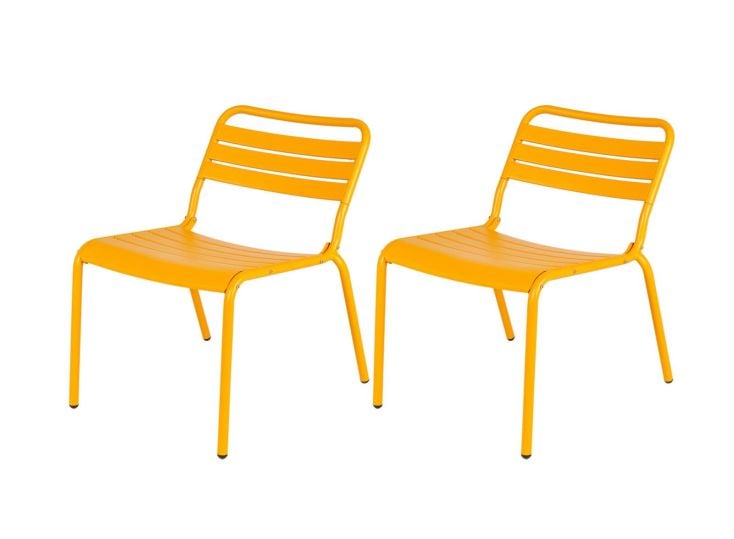 MaximaVida Metall Max XXL Sessel-Set - ockergelb