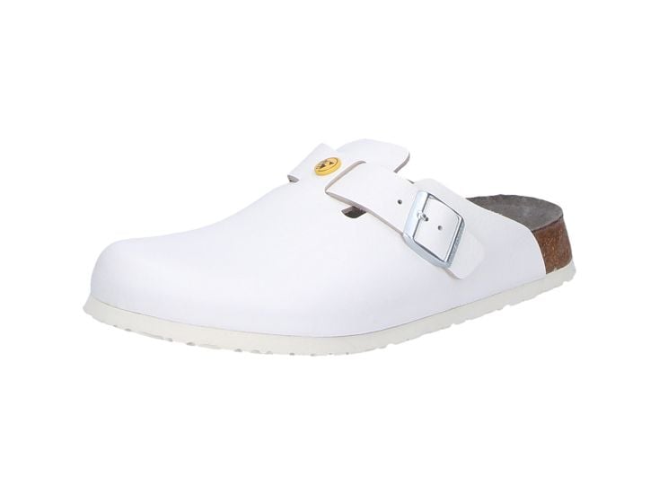 Birkenstock Boston ESD Herren Pantoletten - White