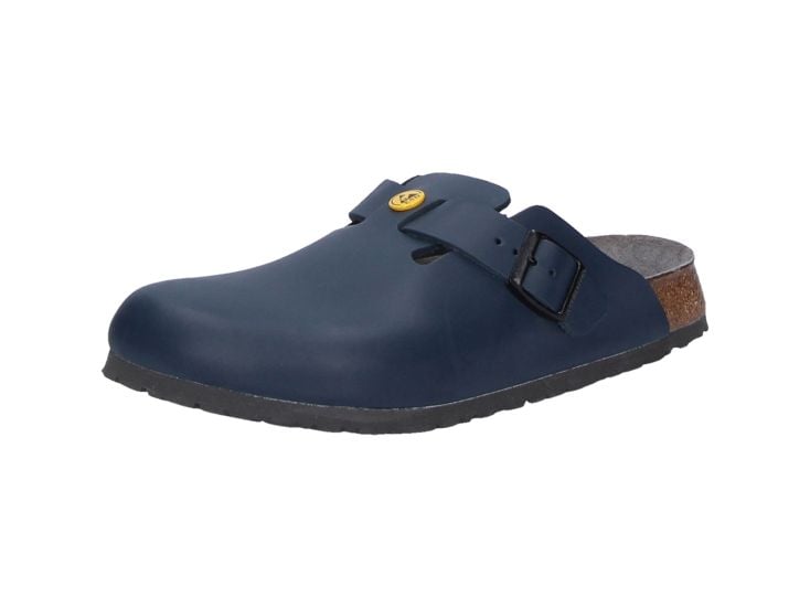 Birkenstock Boston ESD Damen Pantoletten - Blue