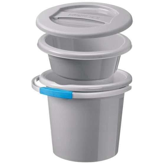 Sunware Water-line 12 Liter graues Eimer Set