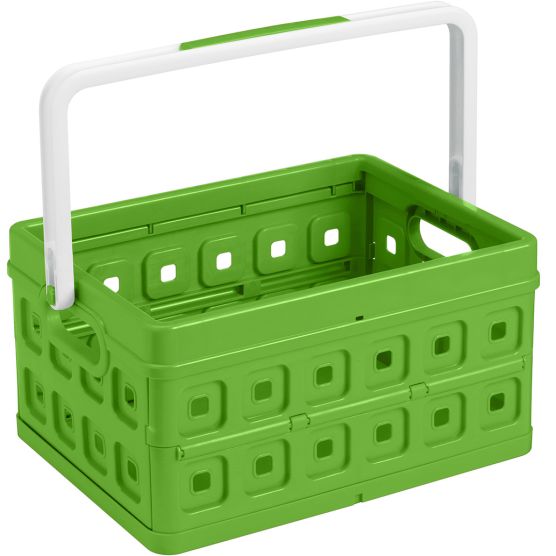 Sunware Square 24 Liter Klappbox mit Griff - Green