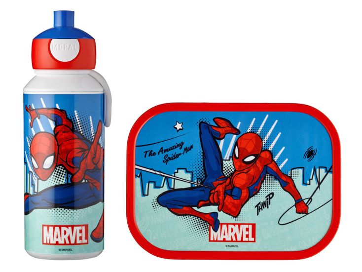 Mepal Campus Trinkflasche Pop-up mit Brotdose - Spiderman