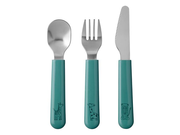 Mepal Mio 3-teilig Kinderbesteck - deep turquoise