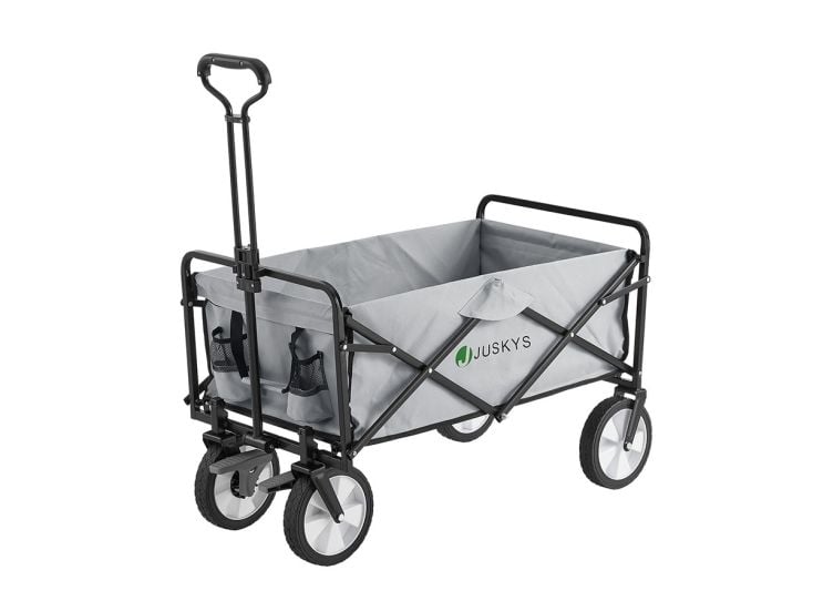 Juskys zusammenklappbarer Bolderkar - Light Grey