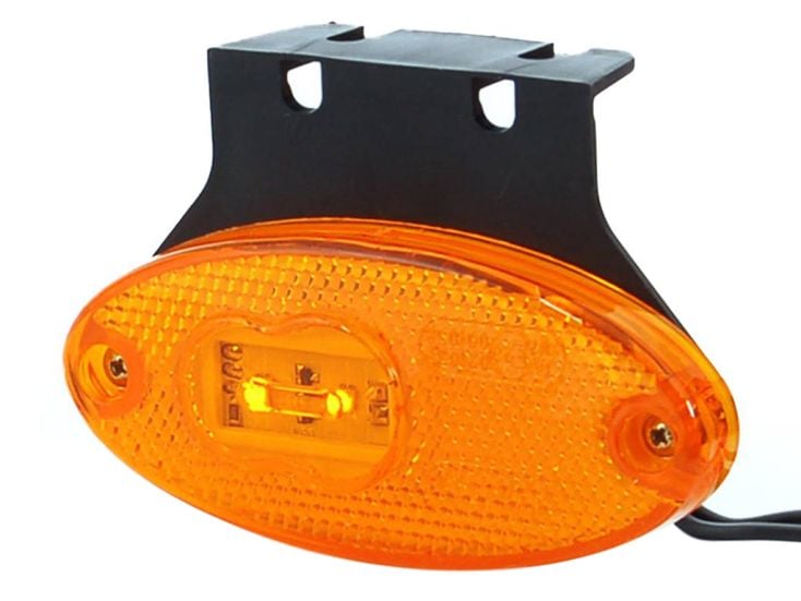 Tip-it 12V/24V Led Seitenmarkierer mit Halterung - Orange