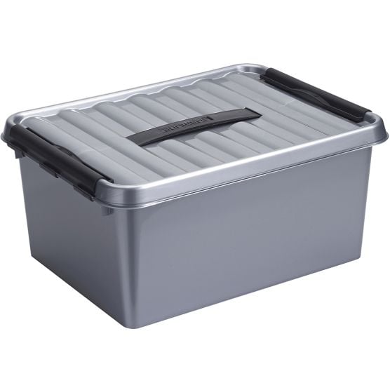 Sunware Q-line 15 Liter Aufbewahrungsbox - Metall Black