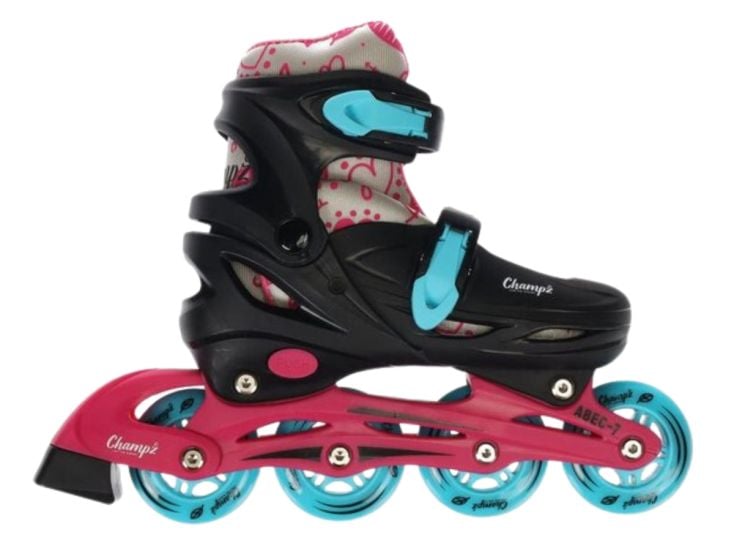 Champz Beginner Kinder Inline Skates Rosa Hardboot ABEC7