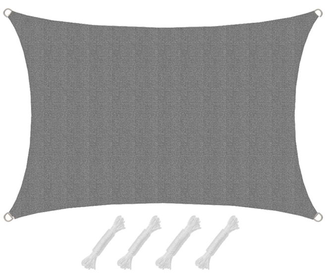 AMANKA 1x2m graues HDPE wasserdurchlässiges Schattennetz