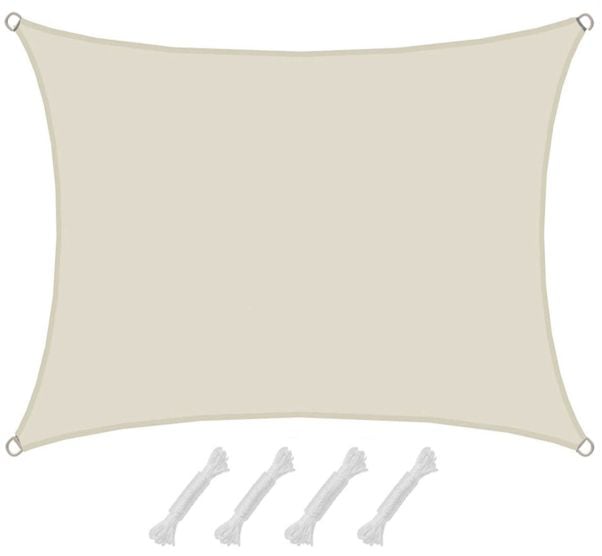AMANKA 1,5x2m beiges Polyester wasserdichtes Schattennetz