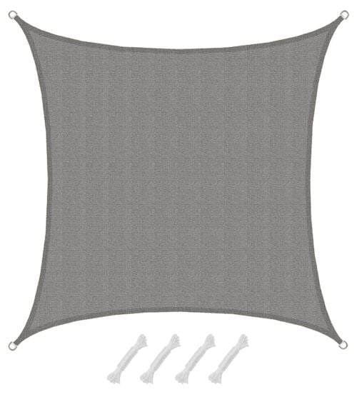 AMANKA 4x4m graues HDPE wasserdurchlässiges Schattennetz