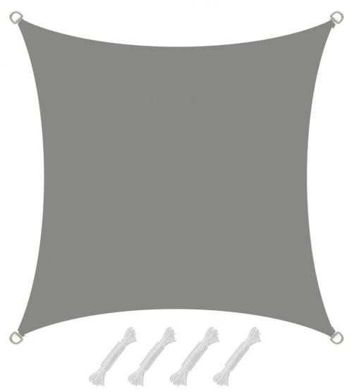AMANKA 2x2m graues Polyester wasserdichtes Schattennetz