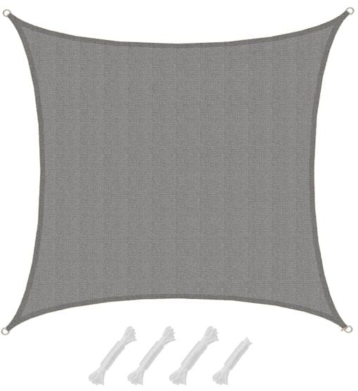 AMANKA 5x5m graues HDPE wasserdurchlässiges Schattennetz