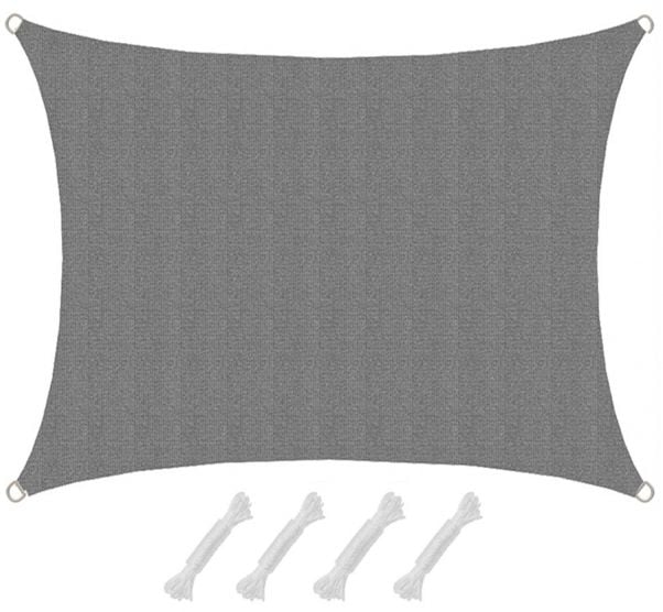 AMANKA 1,5x2m graues HDPE wasserdurchlässiges Schattennetz