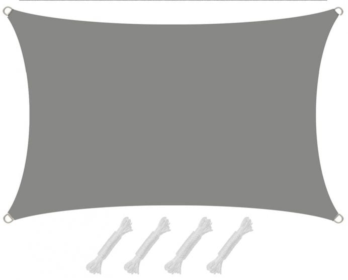 AMANKA 1x2m graues Polyester wasserdichtes Schattennetz