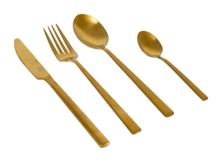 Bo-Camp Industrial Fairbanks 4-Personen Besteckset - Gold
