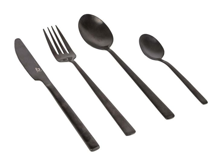 Bo-Camp Industrial Ballona 4-Personen Besteckset - Black