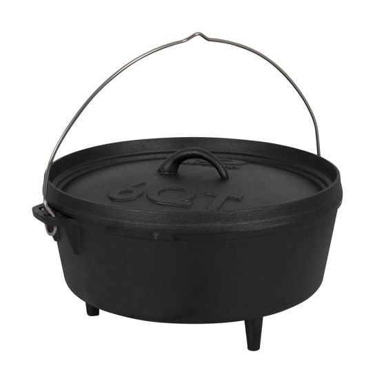 Bo-Camp Urban Outdoor Dutch Oven 6QT Gusseisenpfanne - Black