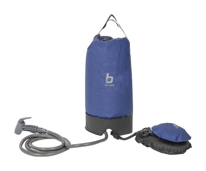 Bo-Camp 11 Liter Solar Campingdusche mit Pumpe