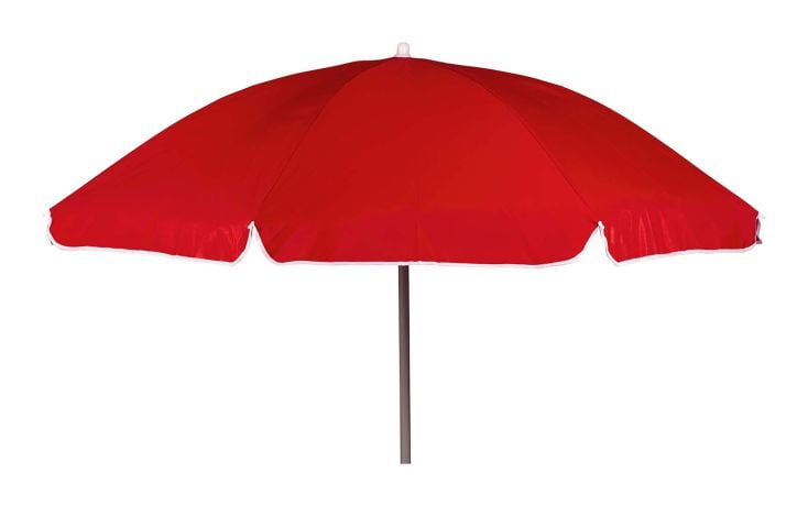 Bo-Camp Ø 165 cm Sonnenschirm mit schwenkbarem Arm - Red