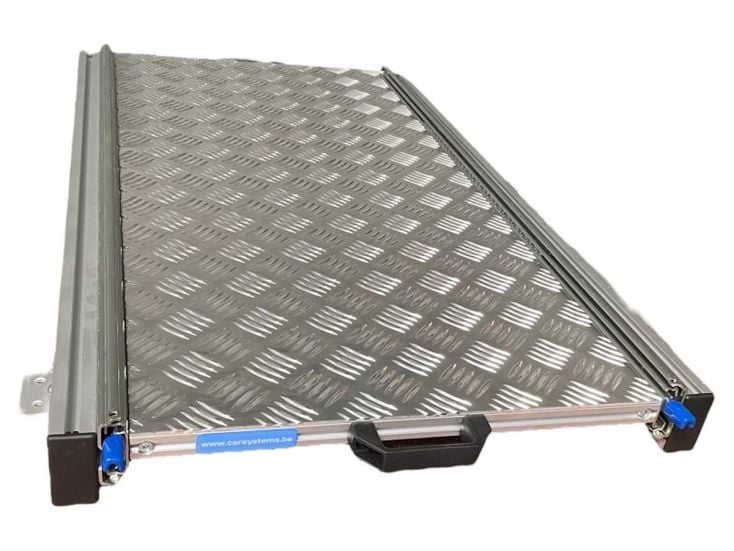 Aluminium Wohnmobil Schiebrahmen mit Deckplatte - 90x40 cm