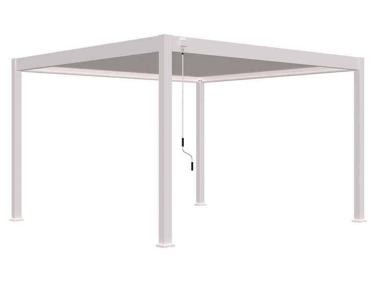 Orion 400 x 400 cm pergola - White