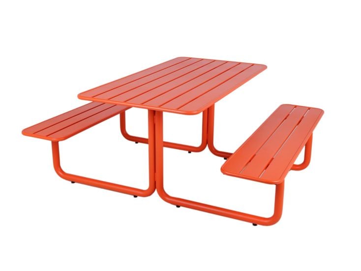 MaximaVida Max Metall-Picknicktisch - Orange